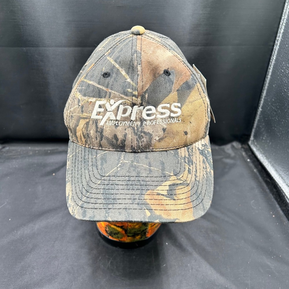 Mossy Oak Camo Hat Cap Express Employment Professionals Port Authority‎ NWT